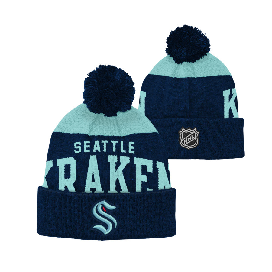 NHL STETCHARK KNIT SEATTLE KRAKEN DETSKÁ ZIMNÁ ČIAPKA